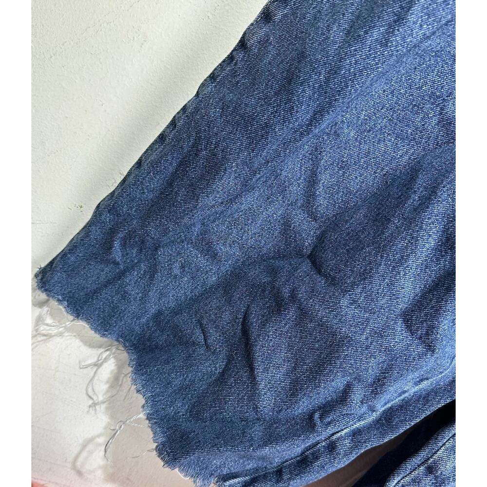 Misguided Sean John Baggy Boyfriend Wide Leg Denim Overalls Y2K Skater US Size 8 - Picture 4 of 7